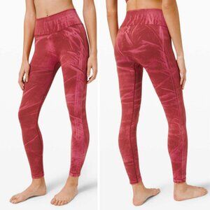 LULULEMON Ebb to Street Tight Wash Size 2 Stone Wash Chianti